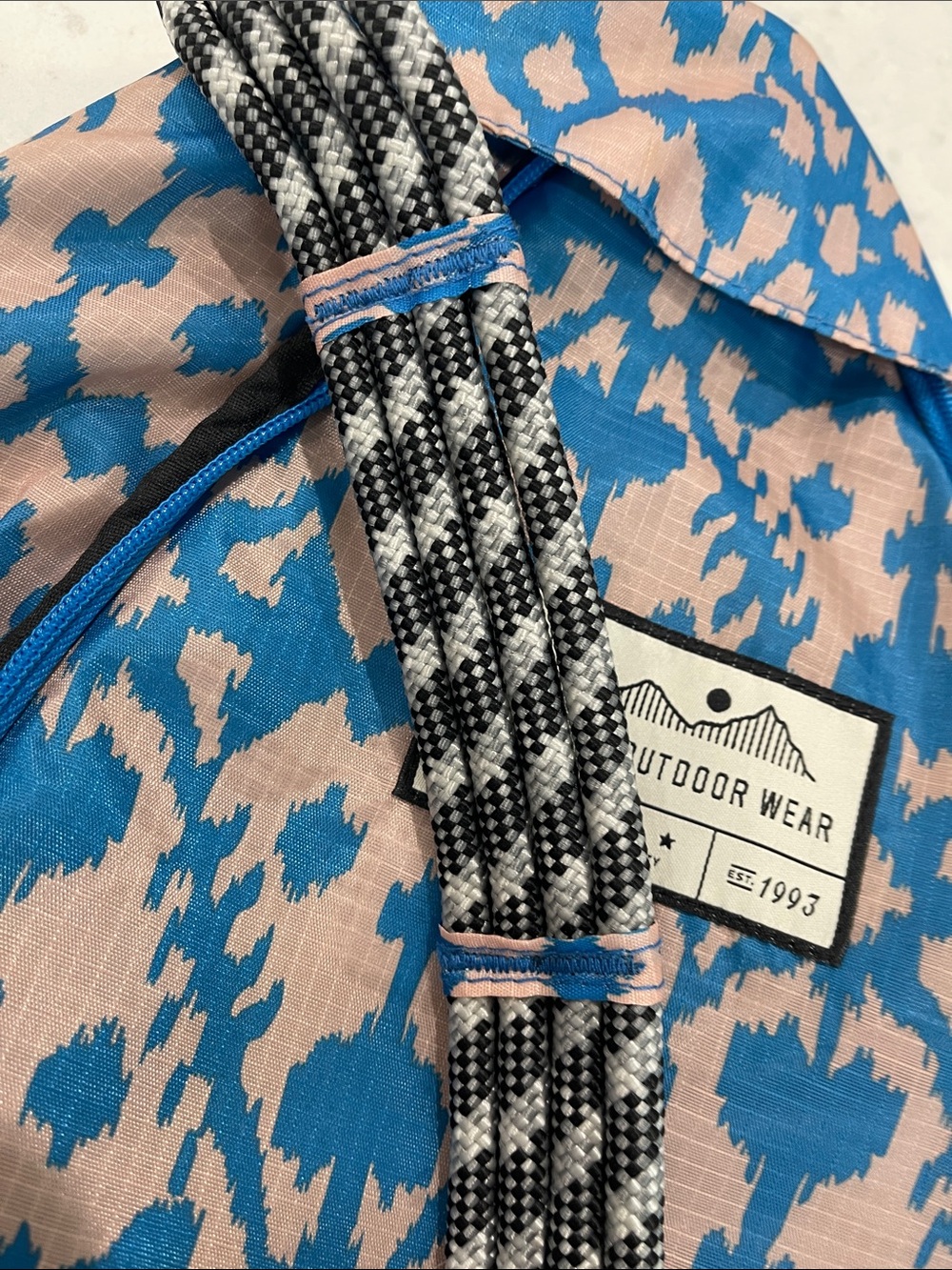 Kavu Blue & Pink Patterned Sling Crossbody Bag - Picture 5 of 5